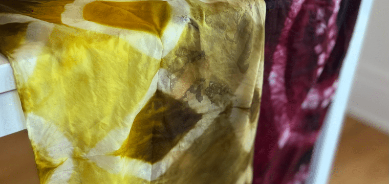 Dyeing Silk with Natural Materials