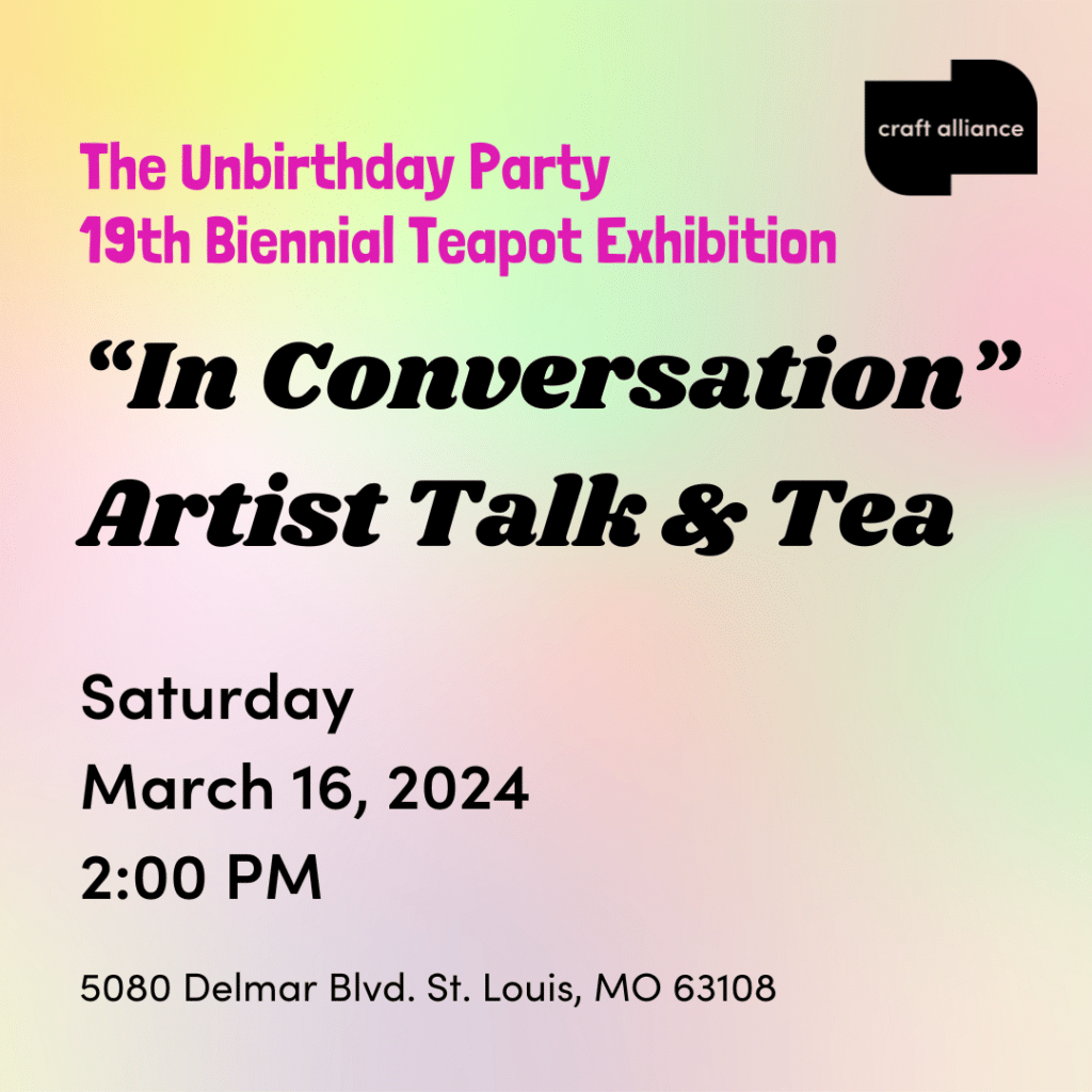 The UnBirthday Party "In Conversation" Artist Talk and Tea event on March 16, 2024