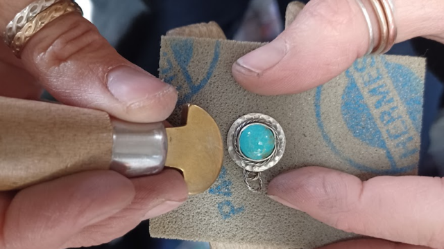 Making a Bezel Set Pendant 2